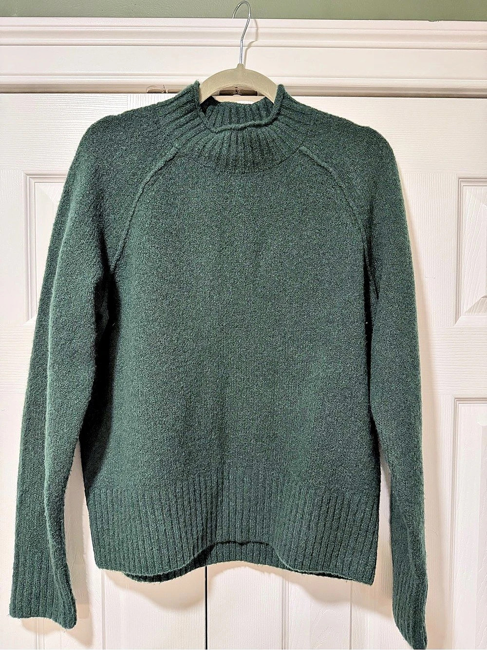 Banana Republic Green Mock Neck Sweater